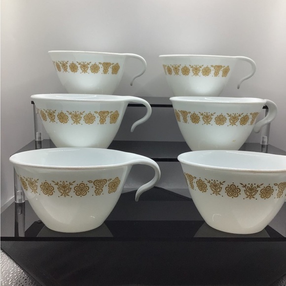 Corelle 6 Cup VTG 1972 Golden Butterfly - Picture 4 of 11
